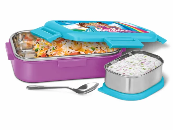 Flatmate Barbie Lunch Box Stainless Steel - Milton - Bhandari Stationers