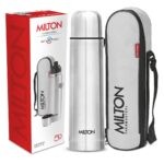 Flip Lid Thermo-Steel Hot & Cold Water Bottle 1000ml - Milton - Bhandari Stationers