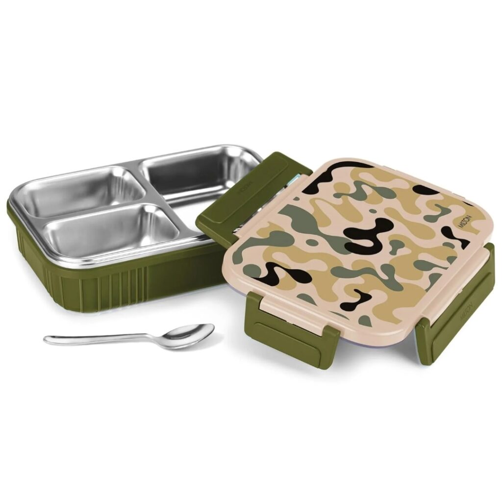 Fun Feast Tiffin Lunch Box 3 Compartments - Milton - Bhandari Stationers Kota