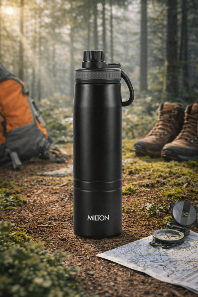 Personalized Sparkle Thermo steel Water Bottle 600ml - Milton - Bhandari