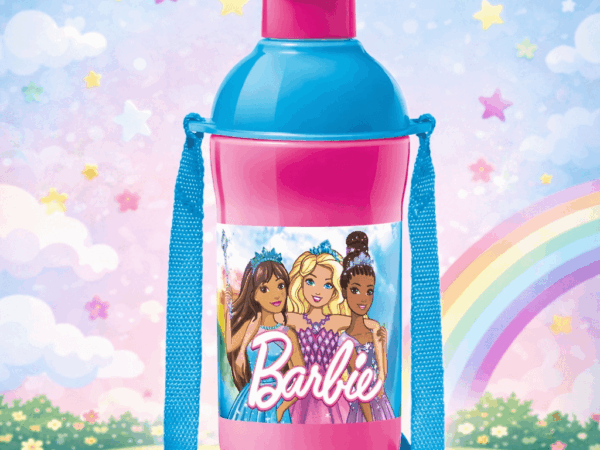 Milton Steel Barbie Kids Sipper Water Bottle 600ml