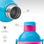 Milton Steel Barbie Kids Sipper Water Bottle 600ml - Image 4