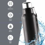 Milton Steel Fit Hot & Cold Water Bottle 900ml - Image 2