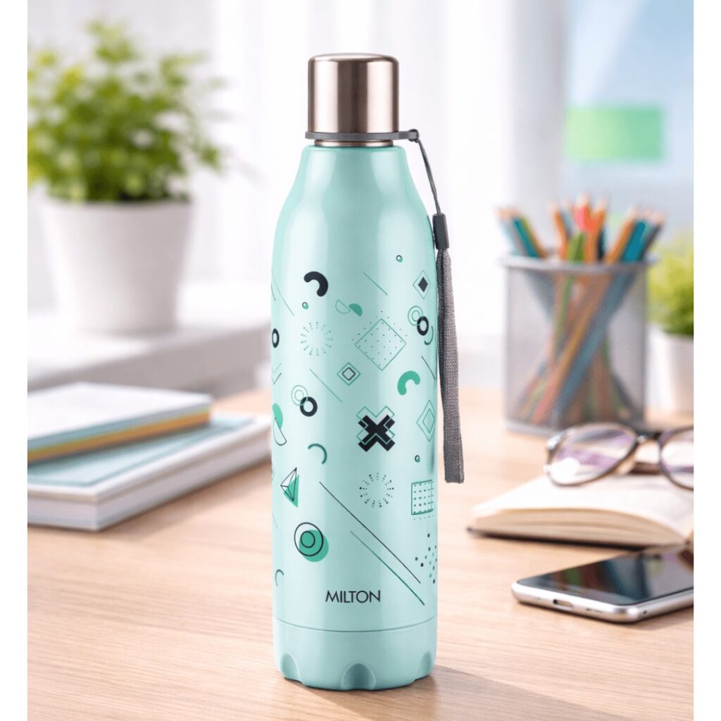 Milton Steel Linear Insulated Hot & Cold Water Bottle 600ml