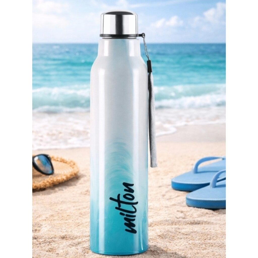 Milton Steel Marble Hot & Cold Water Bottle 600ml - Bhandari Stationers Kota