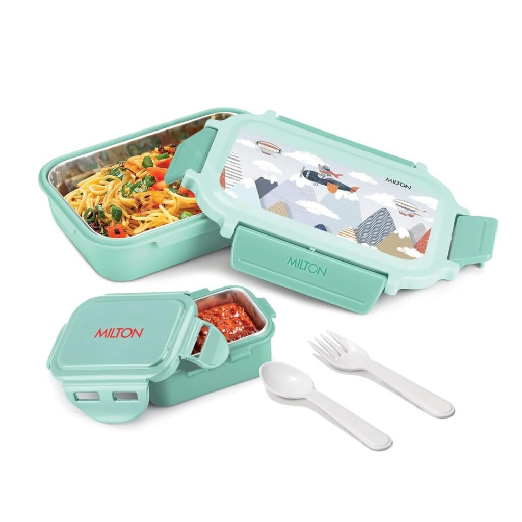 Sherry Steel Tiffin Lunch Box 550ml - Milton - Bhandari Stationers
