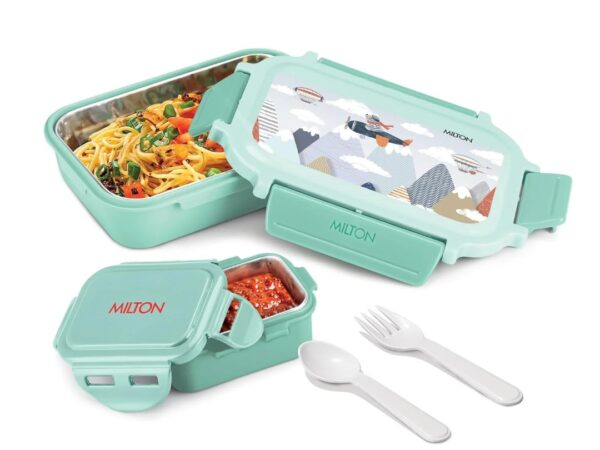 Sherry Steel Tiffin Lunch Box 550ml - Milton - Bhandari Stationers
