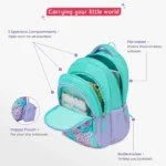 Genie Purrfect School Bag for Kids - Teal - Image 8