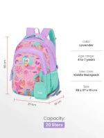 Genie Bubbles School Bag for Kids - Lavender - Image 5