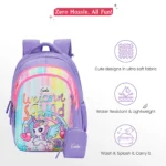 Unicorn Squad School Bag for Kids - Lavender - Image 3