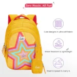 Genie Popstar School Bag for Kids - Mustard Yellow - Image 3