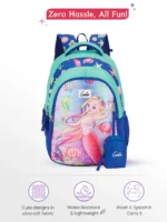 Genie Aqua Dream School Bag for Kids - Navy Blue - Image 3