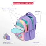 Unicorn Squad School Bag for Kids - Lavender - Image 4