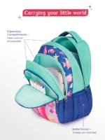 Genie Aqua Dream School Bag for Kids - Navy Blue - Image 2