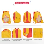 Genie Popstar School Bag for Kids - Mustard Yellow - Image 5