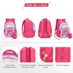 Genie Unicorn squad School Bag for Kids - Pink - Image 4