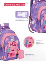 Genie Fun Pop Best School Bag for Kids - Purple - Image 4