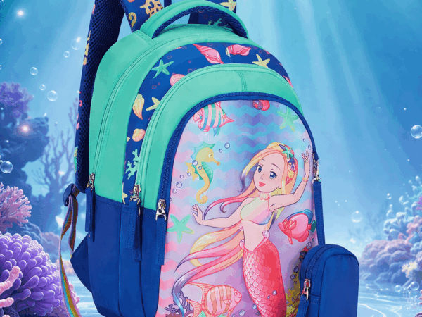 Genie Aqua Dream School Bag for Kids - Navy Blue - Bhandari Stationers