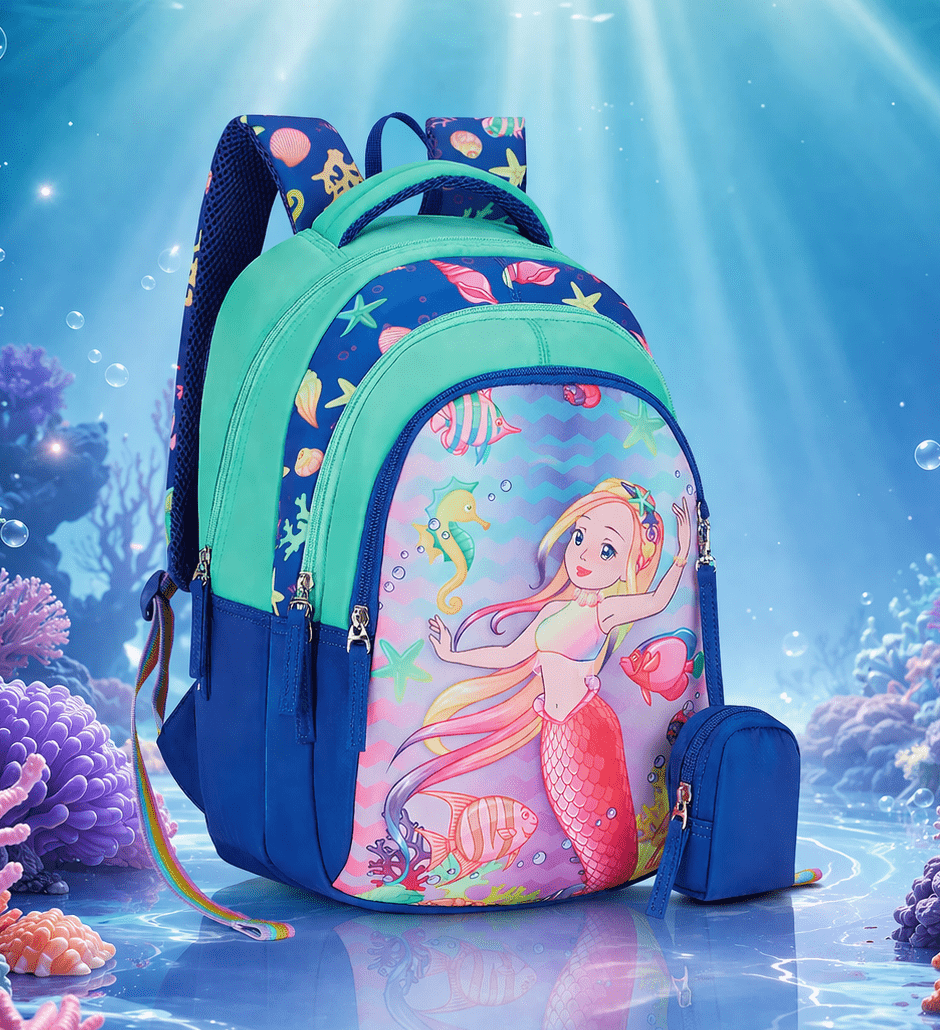 Genie Aqua Dream School Bag for Kids - Navy Blue - Bhandari Stationers Genie Aqua Dream School Bag for Kids - Navy Blue - Bhandari Stationers