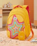 Genie Popstar School Bag for Kids - Mustard Yellow - Bhandari Stationers