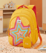 Genie Popstar School Bag for Kids - Mustard Yellow - Bhandari Stationers