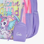 Unicorn Squad School Bag for Kids - Lavender - Image 12