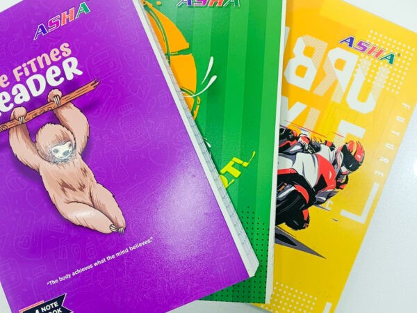 Asha Register A4, 75GMS High Quality Notebook 148 Pages Quantity 10 Pcs. - Bhandari Stationers