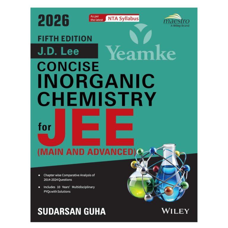 Wiley Inorganic Chemistry For Jee Main And Advanced 5th Edition By Sudarsan Guha - Bhandari Stationers