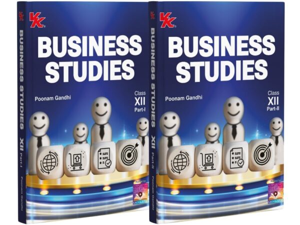 VK Business Studies Part 1 & 2 For Class 12th By Poonam Gandhi New Edition - Bhandari Stationers