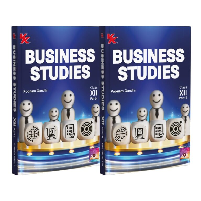 VK Business Studies Part 1 & 2 For Class 12th By Poonam Gandhi New Edition - Bhandari Stationers