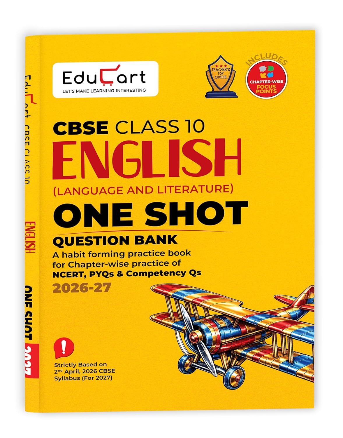 Educart One-Shot Question Bank English Language and Literature For CBSE Class 10th New Syllabus 2026-27 - Bhandari Stationers Educart One-Shot Question Bank English Language and Literature For CBSE Class 10th New Syllabus 2026-27 - Bhandari Stationers