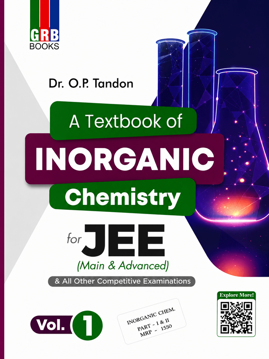 GRB Books Inorganic Chemistry For Jee Main & Advanced Vol. 1 & Vol. 2 By Dr. O.P. Tandon - Bhandari Stationers GRB Books Inorganic Chemistry For Jee Main & Advanced Vol. 1 & Vol. 2 By Dr. O.P. Tandon - Bhandari Stationers