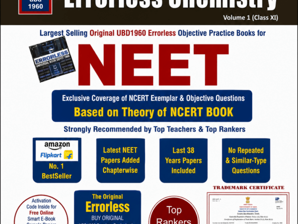 Errorless Chemistry Textbook Vol. 1 & 2 For Class 11th NEET Preparation New Edition 2027 - Bhandari Stationers