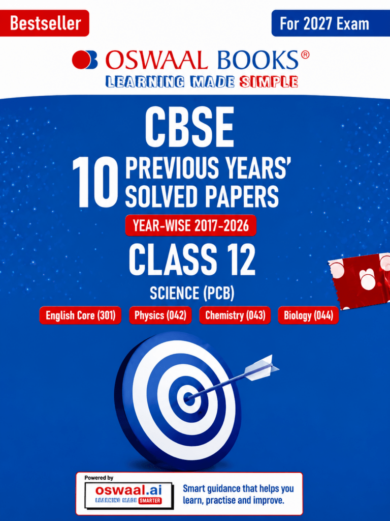 Oswaal Books Science PCB Set Previous 10 years Solved Paper For CBSE Class 12th Exam 2027 - Bhandari Stationers