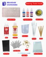 Monogram Resin Art Kit With Alphabet Mold, Keychain Making Resin Art Kit - Image 2