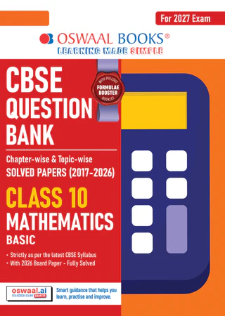 Oswaal Books Mathematics Basic Question Bank Solved Papers For CBSE Class 10th Exam 2027 - Bhandari Stationers