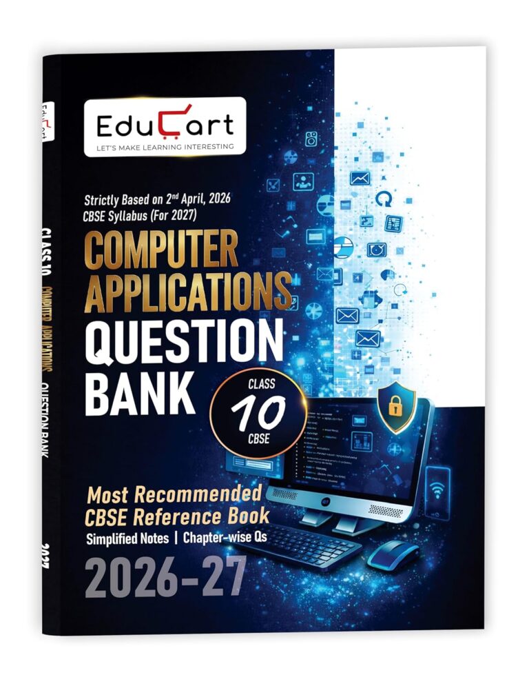 Educart Computer Application Question Bank Paper For CBSE Class 10th New Syllabus - Bhandari Stationers