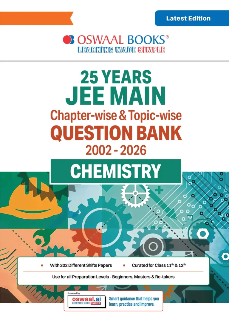 Oswaal Books 25 Years JEE Main Chemistry Question Bank (2002-2026) Latest Edition - Bhandari Stationers