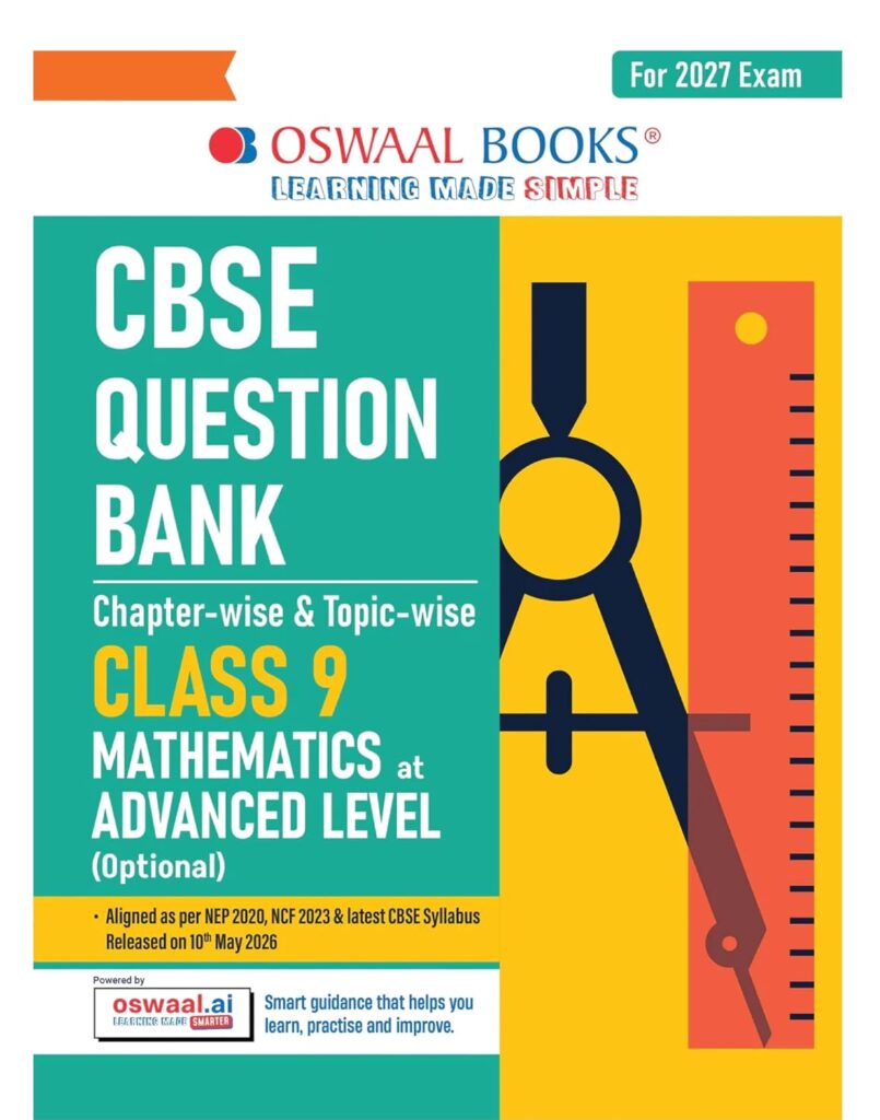 Oswaal Books Mathematics at Advanced Level CBSE Question Bank For Class 9th Latest Edition 2026-27 - Bhandari Stationers