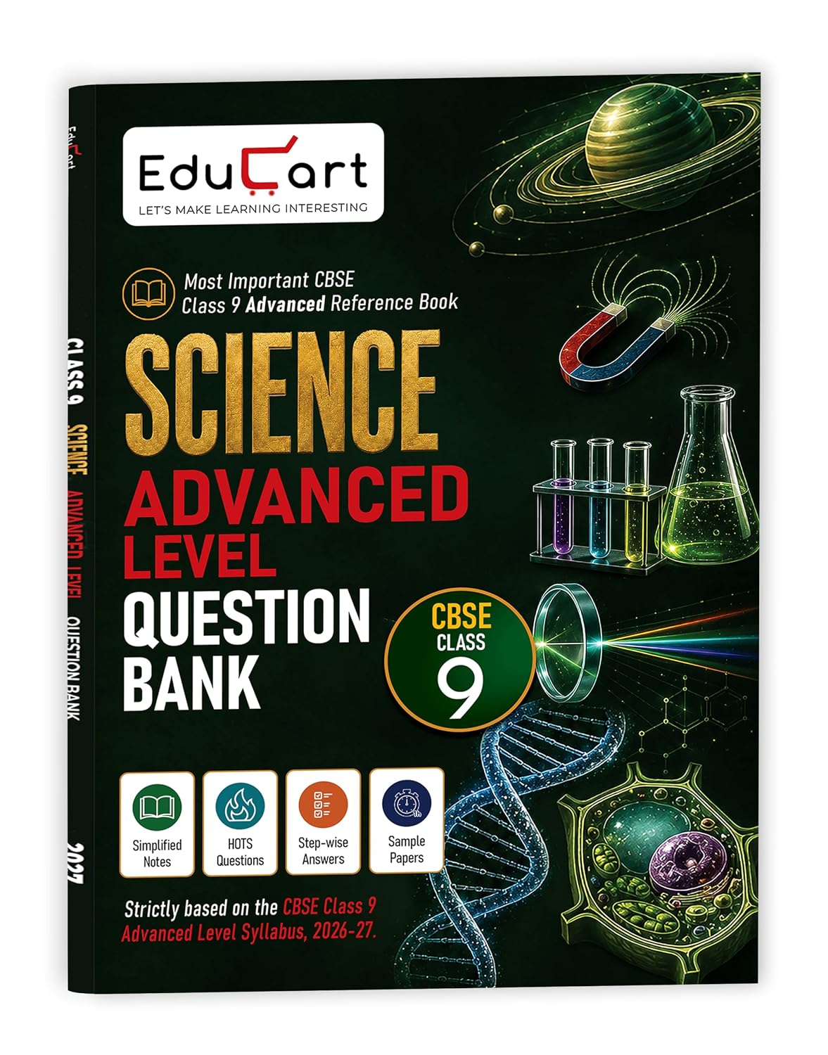 Educart Science Advanced Level Question Bank For CBSE Class 9th Latest Edition 2026-27 - Bhandari Stationers Educart Science Advanced Level Question Bank For CBSE Class 9th Latest Edition 2026-27 - Bhandari Stationers