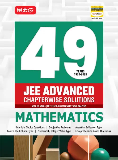 MTG 49 Years (1978-2026) JEE Advanced Mathematics Chapterwise Solution Book Latest Edition 2026-27 - Bhandari Stationers