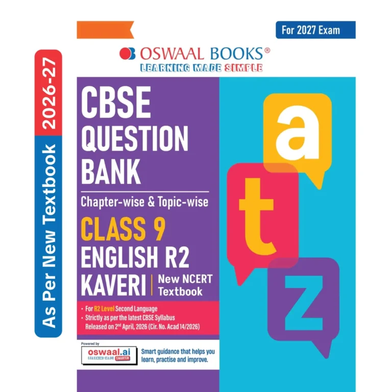 Oswaal Book English R 2 Kaveri Question Bank Paper For CBSE Class 9th 2027 Examination Latest Edition - Bhandari Stationers