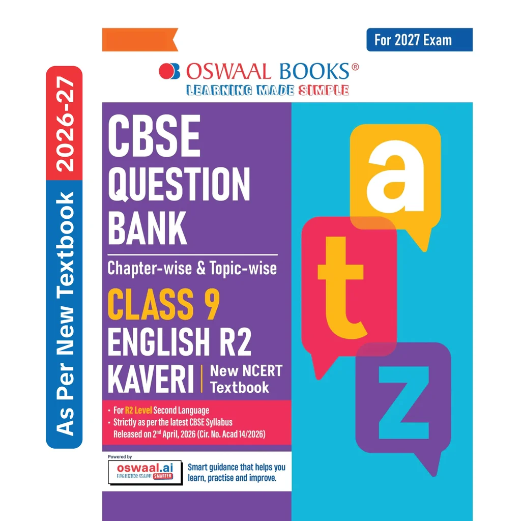 Oswaal Book English R 2 Kaveri Question Bank Paper For CBSE Class 9th 2027 Examination Latest Edition - Bhandari Stationers