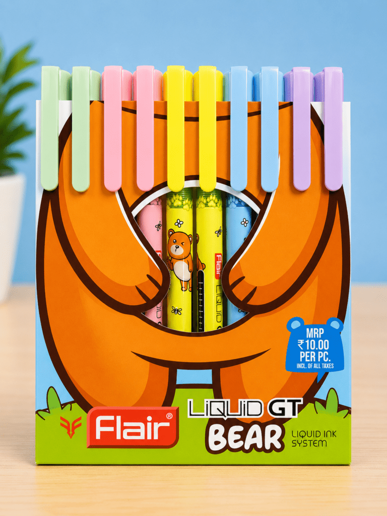 Flair Bear Liquid GT Gel Pen 10 Unit Per Pack - Bhandari Stationers