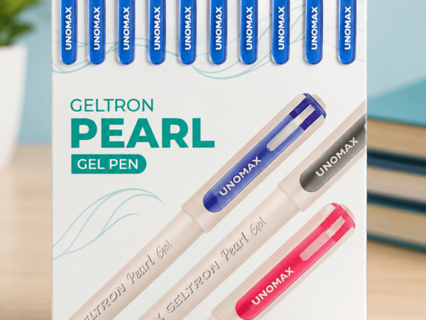 Unomax Geltron Pearl Gel Pen Water Proof Ink 10 Unit Per Pack - Bhandari Stationers