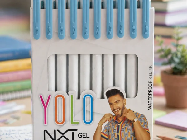 Flair YOLO NXT Gel Pen Water Proof Ink 10 Unit Pack - Bhandari Stationers