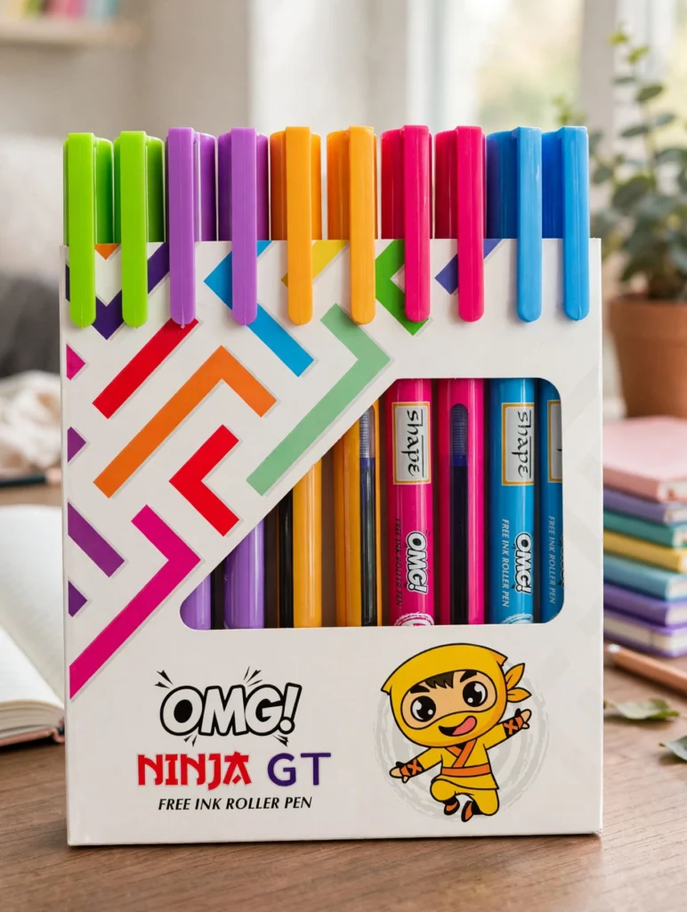 Shape OMG Ninja GT Ink Free Roller Pen 10 Unit Per Pack - Bhandari Stationers