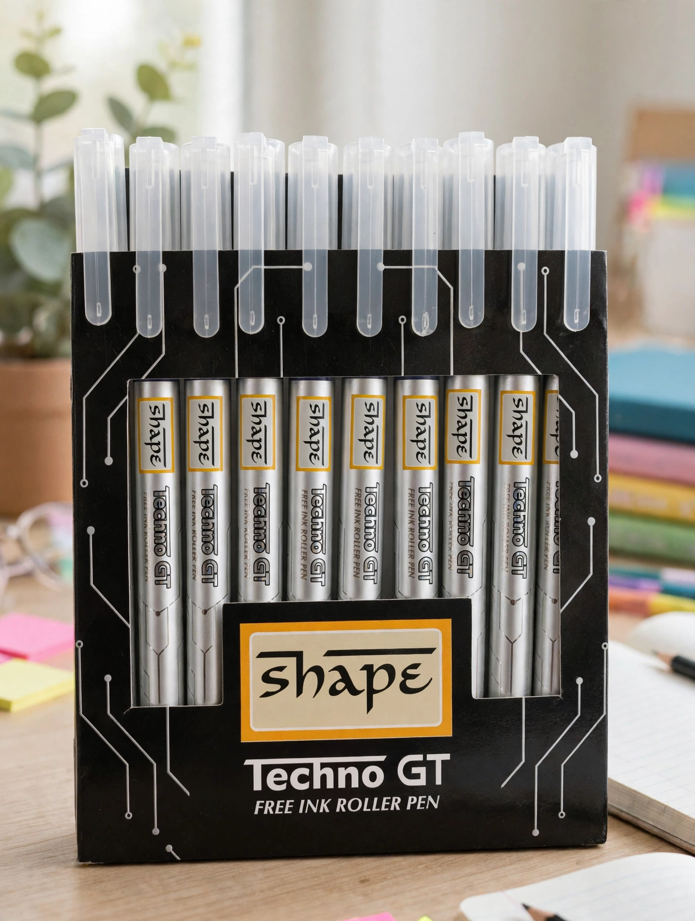 Shape Techno GT Ink Free Roller Pen 10 Unit Per Pack - Bhandari Stationers Shape Techno GT Ink Free Roller Pen 10 Unit Per Pack - Bhandari Stationers