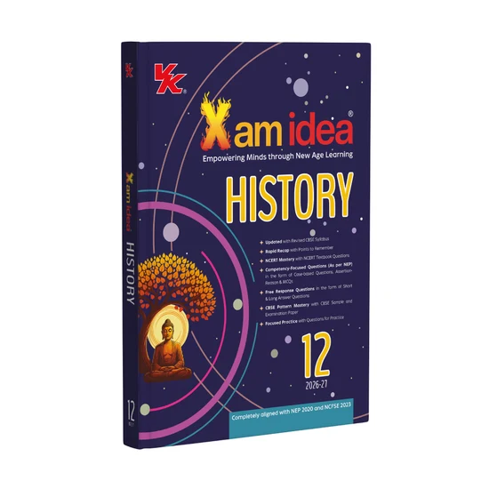 VK Xam Idea History Book For Class 12th Latest Edition 2026-27 - Bhandari Stationers