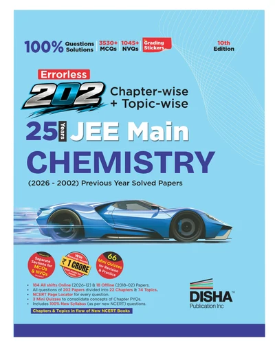 Disha Chemistry 25 Years JEE Mains Solved Paper Chapter-wise+Topic-wise - Bhandari Stationers Disha Chemistry 25 Years JEE Main Solved Paper Chapter-wise+Topic-wise - Bhandari Stationers